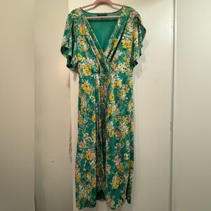 RACHEL Rachel Roy Floral Faux Wrap Dress